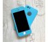 360° kryt silikónový iPhone 5/5S/SE - modrý (Sky blue)